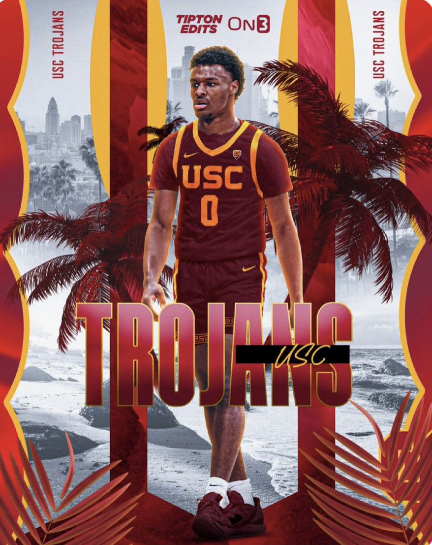 Bronny James commits to USC hoops