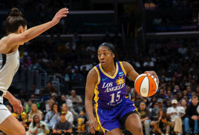 The LA Sparks beat the Las Vegas Aces in Overtime to end their losing skid
