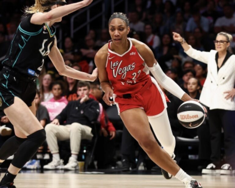 A’ja Wilson Dominates as Aces Defeat Sparks 79-69 in Los Angeles